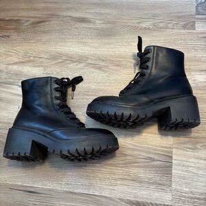 Target Black Combat Boots